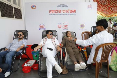 रजतवर्षको अवसरमा बिकास बाेर्डमा रक्त दान सम्पन्न