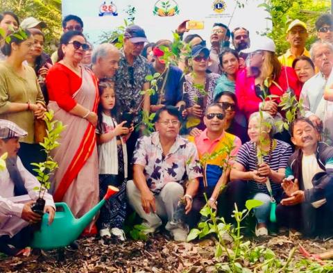 चलचित्र विकास बोर्डले पशुपतिमा गरे वृक्षारोपण